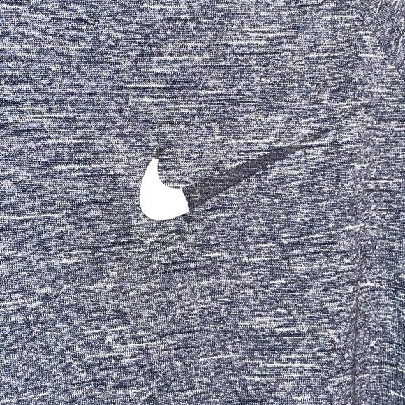 Nike Men's Hydroguard Dri-fit Stretch Upf 40+Rash Guard - Midnight Navy Xl - Picture 4 of 7